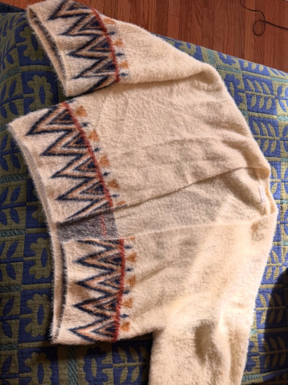 Anthropologie Maya Kimono Cropped Fuzzy Cardigan Sweater Woman OS